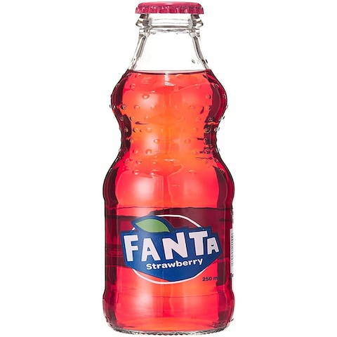 Fanta glass bottle strawberry /250 ml